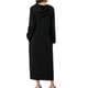 thumbnail image 3 of INSPIRE CHIC Bata de Noche con Cremallera para Mujeres, Bata Larga de Manga Larga con Capucha, Ropa de Casa con Bolsillos M Negro, 3 of 6