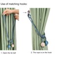 thumbnail image 5 of Hariumiu Curtain Holder Firmly Fixed Punch-free Convenient All-match Creative Decorative Fabric Hanging Ball Curtain Strap Living Room Accessories, 5 of 8