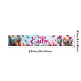 thumbnail image 3 of LUUFILx Easter Celebration Party Decoration Happy Easter Banner Background with Colorful Bunnies Eggs Spring Backdrop for Photography Props Festive Decor, 3 of 8