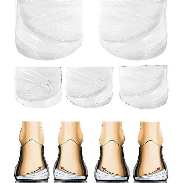 2/3 Layer Adjustable Orthopedic Heel Lift for Supination & Over-Pronation Correction Medial & Lateral Heel Wedge Inserts for Knee Pain, Bow Legs