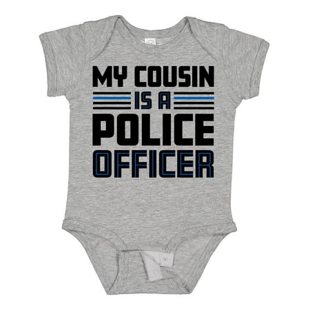 

Inktastic My Cousin is a Police Officer Boys or Girls Baby Bodysuit