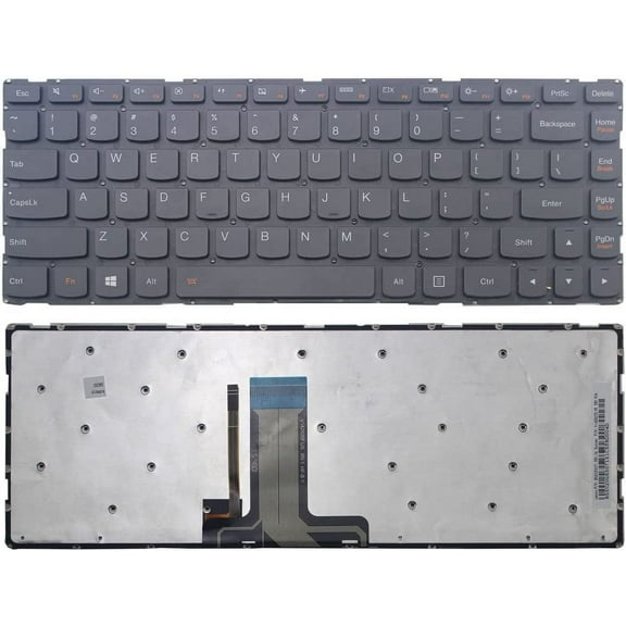 New US Black Backlit English Laptop Keyboard (without frame) For Lenovo Flex 3-1435 3-1470 3-1480 300S-14ISK 500S-14ISK S41-35 S41-70 S41-75 U41-70 Light Backlight