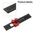 thumbnail image 5 of Woodworking Ruler Pocket Ruler Layout Tool Aluminum Alloy Ruler with Slide Stop 160mm, 5 of 9