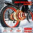 thumbnail image 3 of EOEOTWO 26'' Fat Tire Electric Mountain Bike for Adults, 1500W 48V 15Ah Battery, 60Miles Long Range, 34MPH High-Speed  Cruiser Ebike, All-Terrain Bicycle with Front Suspension & LED Display UL2849, 3 of 13