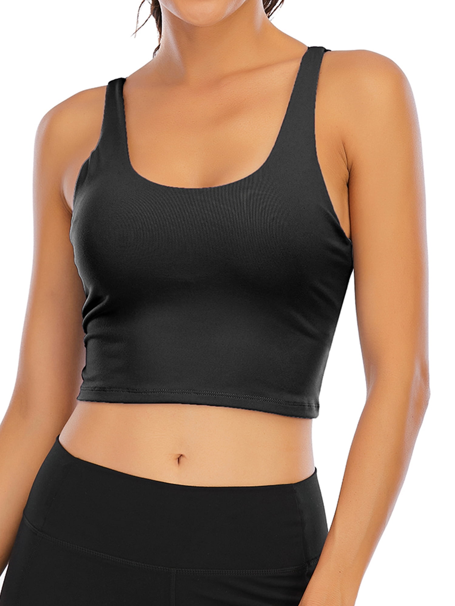 Strappy Sports Bra Yoga Bra for Women Sexy Back Light Support Yoga Bra