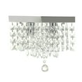 thumbnail image 2 of SINGES Modern E12 Crystal Spral Raindrop Chandelier Lighting Flush Mount LED Ceiling Light Fixture Pendant Lamp for Dining Room Bathroom Bedroom Livingroom, 2 of 8