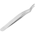 thumbnail image 5 of Eyelashes Tweezer False Lash Application Curved Stainless Steel Eyelash Extension Auxiliary ClipSilver, 5 of 5
