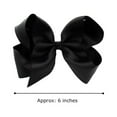 thumbnail image 3 of southwit 12 PCS 6" Big Hand-made Grosgrain Ribbon Hair Bow Alligator Clips Hair Accessories for Little Teen Toddler Girls - Black, 3 of 5
