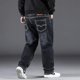thumbnail image 4 of Jwl-oversized Black Jeans Mens Plus Size Denim Pants Husband Breathable Loose Trousers Men Streetwear Baggy Jeans Casual Pants, 4 of 5