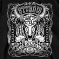 thumbnail image 5 of 2026 Sturgis Motorcycle Rally Bison Skull Men's Black T-Shirt - SPB1211 XX-Large, 5 of 5