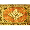 thumbnail image 1 of Ahgly Company Indoor Rectangle Medallion Yellow Traditional Area Rugs, 5' x 7', 1 of 4