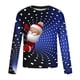 thumbnail image 5 of Blusas y camisas de manga larga con cuello redondo para hombre, estilo casual, cuello redondo, manga larga, camiseta estampada de Halloween, blusa de poliéster para hombre., 5 of 5