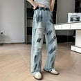 thumbnail image 3 of Kids Girls' Fashion Jeans Elastic Waist Wide-Leg Palazzo Denim Pants for Teens Justice Girls Clothing, 3 of 6