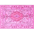 thumbnail image 1 of Ahgly Company Indoor Rectangle Medallion Pink Traditional Area Rugs, 7' x 9', 1 of 4