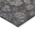 thumbnail image 5 of 8' X 10' Taupe And Beige Floral Washable Indoor Outdoor Area Rug, 5 of 5