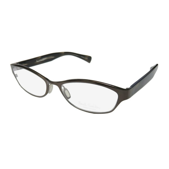 NEW PAUL SMITH BARBET WOMENS/LADIES CAT EYE FULL-RIM BROWN / PATTERN ELEGANT STUNNING CAT EYES FRAME DEMO LENSES 52-17-142 EYEGLASSES/EYEGLASS FRAME