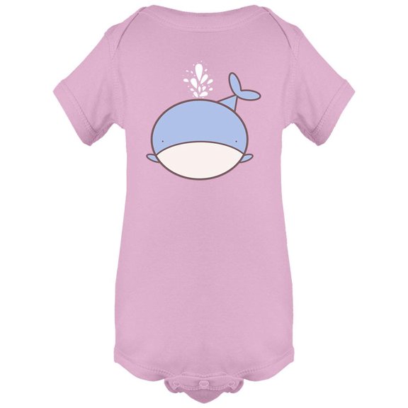 Big Cartoon Whale Bodysuit Infant -Image by Shutterstock,  24 Months