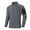 #163-Dark Gray, variant on Donemore Men's Half-Zip Stand Collar Training Top with Zippered Pockets, Breathable Quick-Dry Fabric for Outdoor Running and Gym, Casual Long Sleeve Sportswear