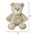 thumbnail image 6 of Spark Create Imagine Bear Plush with Beans and Rattle, 17 in, 0 Months+, 6 of 9