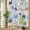 Multicolor, variant on Rainbow Window Privacy Film, Sage Green Flower Static Cling Window Film PVC, Vintage Rose Floral Botanical Leaf No Glue UV Blocking Glass Covering, Removable Stained Glass Sticker 23.6''x78.7''