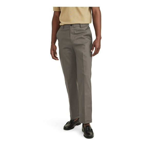 Big & Tall Dockers® Signature Straight-Fit Stain Defender Pants Color: Dark Pebble Size: 40X36