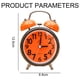 thumbnail image 2 of Reloj despertador pequeño y ruidoso de 3" para personas que duermen profundamente, reloj despertador con dos campanas que funciona con pilas, 2 of 6