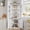 White, variant on 6-Tier Corner Storage Cabinet with Doors – Space-Saving Floor Shelf for Bathroom, Kitchen, Living Room, Multi-Purpose Organizer for Small Spaces