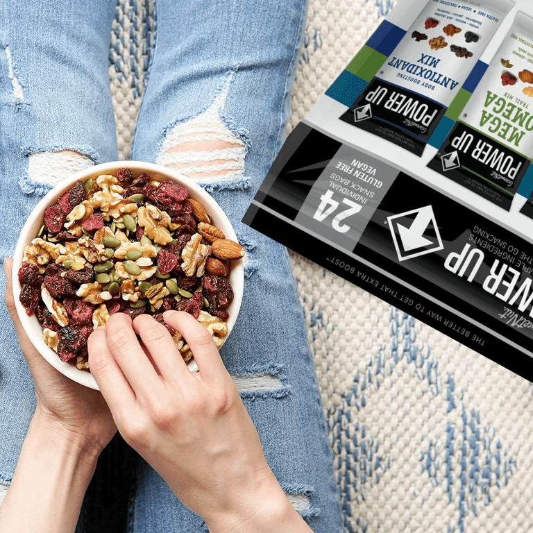 Power Up Trail Mix Variety Pack, Mega Omega, High Energy