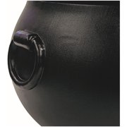 Union Products 55120 12 Inch Plastic Witch Cauldron Spooky Halloween Decoration, Black