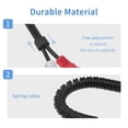 thumbnail image 2 of RCA to 1/4 Adapter Cable, 6.35mm 1/4 Inch TRS to RCA Audio Cable Coild Spring 6.35mm Stereo Jack to Dual RCA Insert Cable Y Splitter RCA to 1/4 Stereo Breakout Cable, 2.6ft, 2 of 7