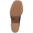 thumbnail image 4 of SUN STONE Womens Black Cushioned Goring Denverr Square Toe Block Heel Zip-Up Booties 5.5 M, 4 of 4
