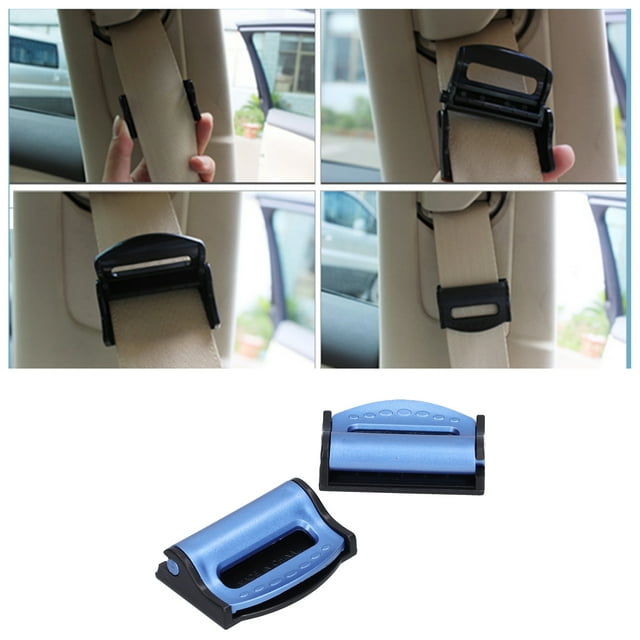 Abrazadera Para Cinturón De Seguridad, Tope Ajustable Para Cinturón De Seguridad Universal, 2 Piezas Para Automóvil De 53 Mm/2,1 Pulgadas De Ancho