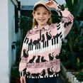 thumbnail image 2 of Chririnla Piano Black Cat Girls Hunting Sweatshirt Half Zip Pullover Sweatshirts Outdoor Casual Top for Hunting Trip Adventure Camouflage Size 7-8, 2 of 7