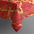 thumbnail image 5 of Red Yellow Checkered Pattern Square Tablecloth,Waterproof Square Table Cover,Wipeable Spillproof Washable Table Cover for Home Kitchen Party Decor 60"x60"(152x152cm), 5 of 6