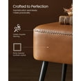 thumbnail image 2 of VASAGLE EKHO Collection - Bench for Entryway Bedroom Ottoman Bench Synthetic Leather for Living Room Caramel Brown, 2 of 5