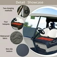 thumbnail image 3 of Heated Golf Cart Seat Cover, Waterproof and Non-Slip Winter Golf Cart Seat, 4-Zone Heating, 3 Heat Levels, USB/Type-C Powered, Universal Fit (Navy Blue), 3 of 8