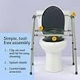 thumbnail image 4 of Medline Standard Steel Bedside Knockdown Toilet - Reliable, Comfortable and Convenient Portable Commode Chair for Medical Patients, 4 of 6