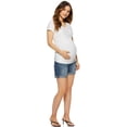thumbnail image 6 of Sofia Jeans by Sofia Vergara Women's Maternity Lila Shorts with Full Belly Band, 6 of 6