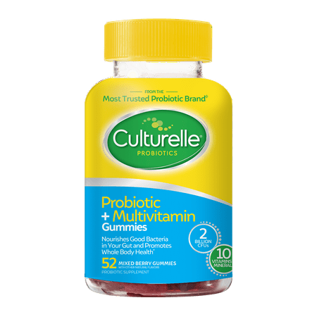 Culturelle Probiotic + Multivitamin Gummies, Mixed Berry Probiotic Supplement, 52 Ct