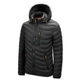 LEEyworld Winter Coats for Men Men Autumn and Winter Solid Zipper Hooded Loose Outdoor Cotton