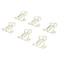 thumbnail image 2 of 100 Pack Dog-Shaped Paper Clips, Rust-Resistant and Reusable, Enhanced Slip Resistance, Gold Metallic Finish, Perfect for Office Use, 2 of 8
