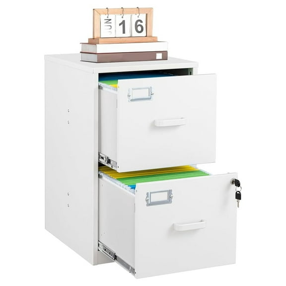 WDZS 2 Drawer File Cabinet with Lock,Metal Office Filing Cabinets for Home Office,Storage Letter,Easy Assemble