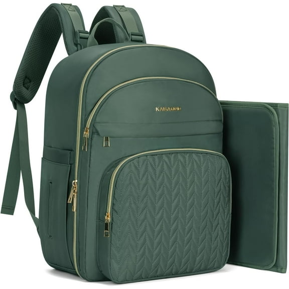 Baby Diaper Bag with Changing Station, Waterproof Diaper Bag Backpack for Moms Dads