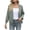 Army Green, variant on Women's V-Neck Sweater: 3/4 Balloon Sleeves & Oversized Fit for Casual/Office Wear