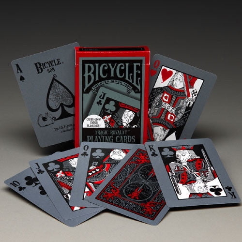 Bicycle Tragic Royalty Playing Cards Weird Spooky Faces And Design Like Tim Burton Collaborated With Edward G Bicycle Playing Cards Playing Cards Card Games