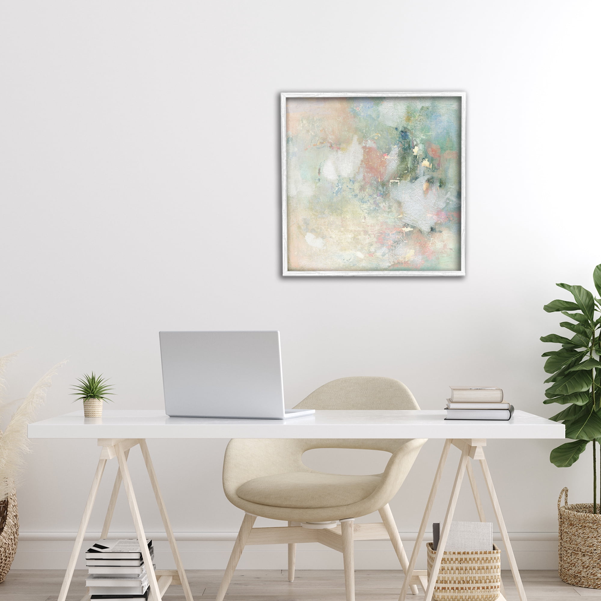 Stupell Industries Serene Pastel Brushstroke Harmony White Framed Giclee Art, design by Carol Robinson