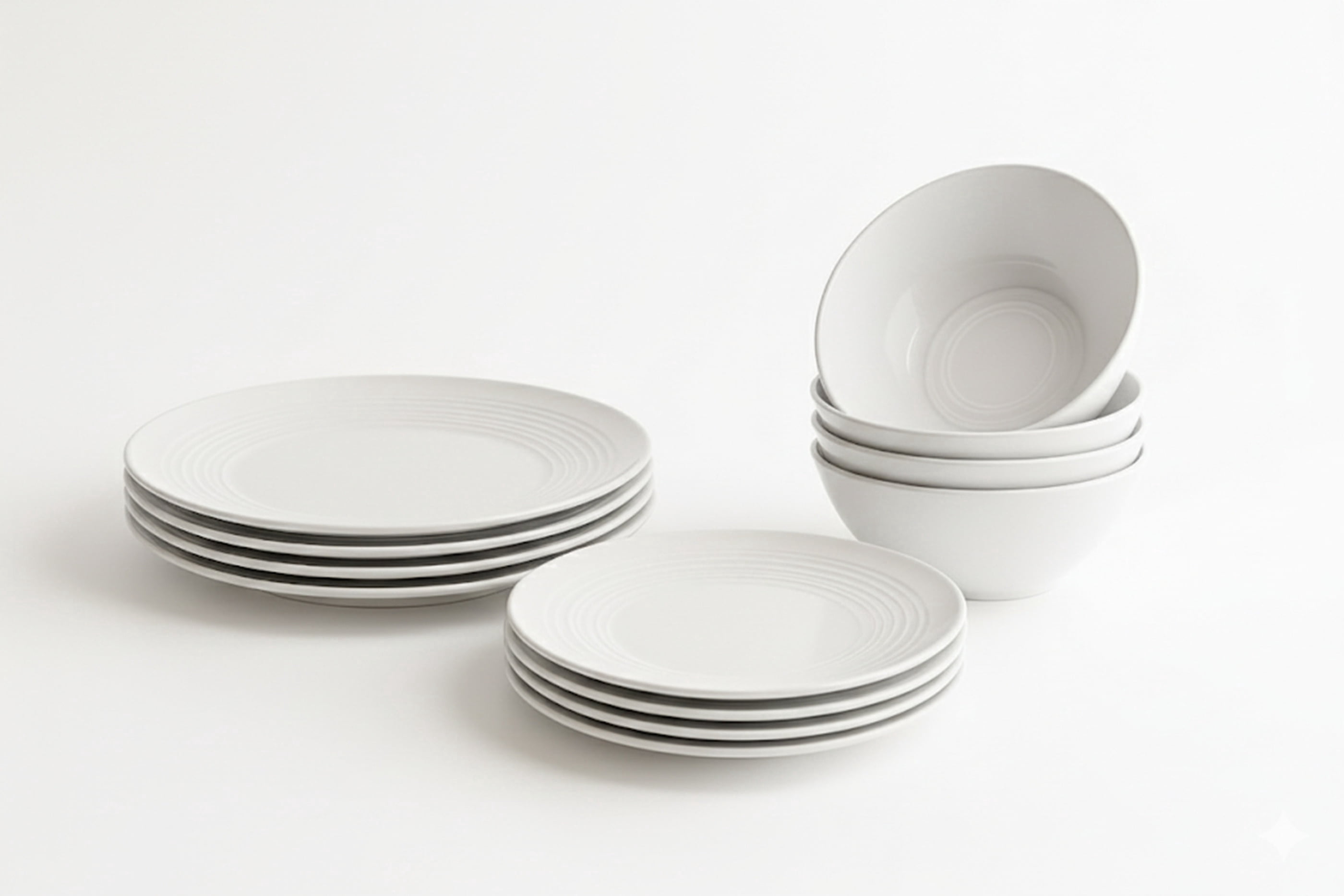 Corelle Bella Faenza Embossed Dinnerware Set, 18-Piece, Durable