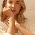 thumbnail image 4 of Alexcraft Gold Beaded Bracelets for Women, 14K Gold Plated Bead Bracelet Stack Jewelry Sets Paperclip Link Chain Bracelet for Women Trendy Jewelry, 4 of 7