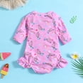 thumbnail image 4 of WIBACKER Toddler Baby Girls' One Piece Swimsuit Kids Mermaid Long Sleeve Rash Guard Swimwear UPF 50+ Sun Protection, 4 of 10