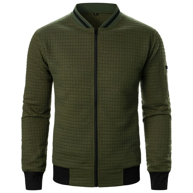 QIPOPIQ Mens Lightweight Jacket Casual Bomber Jacket Varsity Coat Clearance